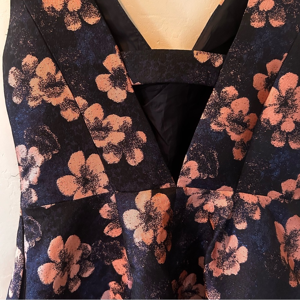 Betsey Johnson Fit and Flare Floral Jaquard Dress - Picture 8 of 12